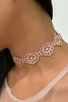 Here is a beautiful and cute pink lace choker necklace for sale online. This neck accessory is for ladies and feminine women. #necklace  #neck #chokernecklace #chokers  #fashionaddict #fashionidea #partywear #partyideas #club #lady #fashioninspiration #fashiondiaries #clubwear #nightclub #feminine #femininefashion #girly  #pink Pink Choker Necklace For Summer, Summer Pink Choker As Gift, Pink Choker Jewelry For Summer, Pink Choker For Summer, Pink Summer Choker Jewelry, Pink Choker Necklace For Spring, Adjustable Pink Choker For Party, Pink Adjustable Choker For Party, Pink Choker Jewelry For Spring