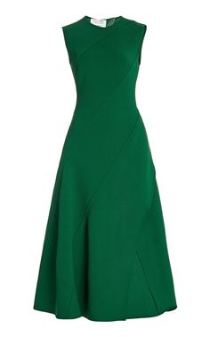 Oscar de la Renta Jersey Knit Day Dress Rainy Day Dress Outfit, Silk Midi Dress, Maxi Dress Cotton, Mid Length Dresses, Primavera Estate, Moda Operandi, Look Fashion, Classy Outfits, Mid Length