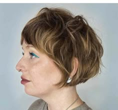 Shaggy Bob Hairstyles, Short Layered Bob Haircuts, Longer Pixie Haircut, Pixie Cut With Bangs, Long Pixie, Hair Color For Women, Bob Haircuts For Women, Short Bob Haircuts