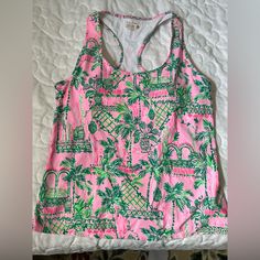 Size Xl Smoke Free Pet Free Home Bra Tank, Lilly Pulitzer, Pink And Green, Beaded Necklace, Womens Sizes, Womens Tops, Tank Tops, Pet, Bra