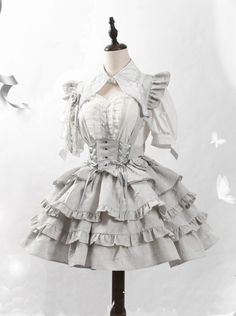 Liz Lisa Skirt, Frill Dress Ruffles, Ruffles Drawing, Skirt Types, Gothic Skirt, Fairy Skirt, Gowns Dresses Elegant, Future Clothes, Elegant Dresses Classy