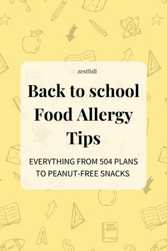 Navigating back to school with food allergies can be challenging. Discover practical tips to keep your child safe and prepared for the new school year. #BackToSchool #FoodAllergies #AllergyFriendly #ParentingTips Back To School Food, Peanut Free Snacks, 504 Plan, Back To School Tips, Kids Allergies, Back To School Hacks, School Tips, Free Snacks