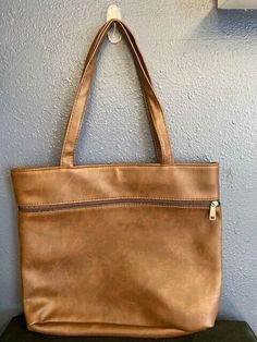 New! Large 2 -Pocket Faux leather Lg Brown Handbag/Purse 14"Wx12"L was just added to eBay. Check it out! #eBay #eBaySeller Medium On-the-go Shoulder Bag With Large Capacity, On-the-go Faux Leather Pouch Shoulder Bag, Rectangular Faux Leather Shoulder Bag For On-the-go, Faux Leather Bags With Adjustable Strap For On-the-go, Faux Leather Satchel With Removable Pouch, Faux Leather Tote Satchel, Classic Shoulder Bag With Zipper Pocket For Errands, Classic Shoulder Bag With Zipper Pocket, Faux Leather Shoulder Satchel