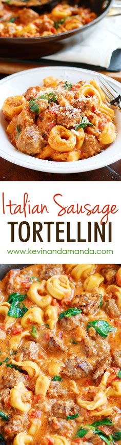 this italian sausage tortellini is an easy and delicious dinner