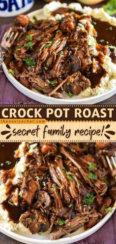 crock pot roast is an easy dinner recipe that's ready in under 30 minutes