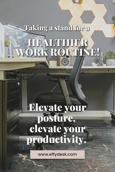 Transform your workspace into a haven of productivity and well-being. Say goodbye to discomfort and hello to a new way of working. Explore the future of work and Get More Things Done While Using A Standing Desk #productivity #homeoffice #desksetup #inspo #tips #effydesk #officespace #workspace #deskinspo #inspo #officesetup #desksetupformen #standingdesk #worksetup #workspace #howto #tips #how #officedesign #makeover #school Desk Productivity, Work Routine