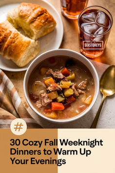 Fall Weeknight Dinners Quick Skillet Meals, Fall Weeknight Dinners, Weeknight Dinner Recipes, Fall Dinner Recipes, Cozy Meals, Weeknight Dinner Recipe, Fall Dinner, Skillet Meals, Hearty Soups