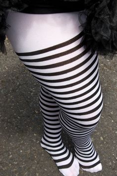 A beautiful array of shades in these tights! With solid toes and panty and lots of little stripes in between, these are a favorite for costumes, layering, or just adding a little extra zing to your look. Pastel Goth Leggings, Undercover Clothing, Cute Tights, Striped Tights, Black Fishnets, Layered Fashion, Opaque Tights, Thigh High Socks, Fashion Tights