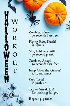 halloween poem with pumpkins and spider web