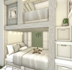 Cute 3x3 Bloxburg Bedrooms, 2x1 Bloxburg Room, Bloxburg Guest House Ideas, Bloxburg Room Ideas Bunk Bed, Bloxburg Bedroom Ideas Without Advanced Placing, Bloxburg Space Filler Ideas, Bloxburg Loft Bed, Bloxburg Parents Room, Suburban Bedroom Bloxburg