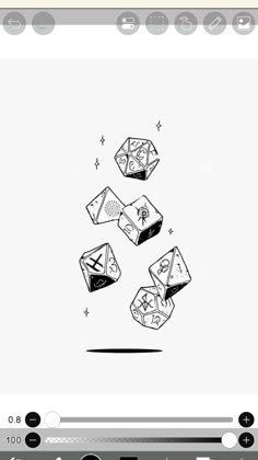 an image of some dices flying in the air