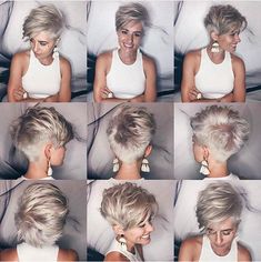 Golden Blonde Balayage, Layered Pixie Haircuts, Get Ready For School, Popular Short Hairstyles, Running Out Of Time, Short Hair Undercut, Ready For School, Long Pixie, Out Of Time