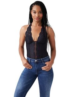 Our halter bodysuit is the ultimate layering piece. With a thong back and low plunge front this style  disappears under clothes. Stretch Bodysuit With Built-in Bra For Date Night, Stretch Backless Bodysuit For Date Night, Chic Stretch Bodysuit With Lace Closure, Spring Shapewear With Lined Body, Fitted Cami Bodysuit For Night Out, Lace Closure Camisole For Night Out, Stretch Cami Bodysuit For Night Out, Spring Camisole Bodysuit For Night Out, Chic Camisole Bodysuit For Night Out