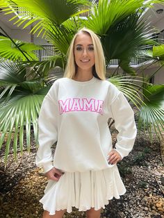 Mama Sweatshirt , Mothers Day Sweatshirt, New Mom Gift , Minimalist Cool Mom Sweater, Personalized Gift for Her, Mom Life Shirt, New Mom Gift Stay cozy and stylish in this fashionable mama sweatshirt! Made from soft and comfortable fabric, this sweatshirt features a trendy design that proudly displays the word mama in a fun and eye-catching font. HOW TO ORDER: 1. Check photos for size chart, model comparison and color options 2. Select your size&color in the drop menu and add to cart 3. Purchase White Text Print Sweatshirt For Loungewear, Casual Tops With Name Print For Loungewear, White Sweatshirt With Name Print, Relaxed Fit, White Sweatshirt With Name Print And Relaxed Fit, Relaxed Fit White Sweatshirt With Name Print, White Slogan Sweatshirt For Loungewear, White Relaxed Fit Sweatshirt With Slogan, Oversized White Tops With Lettering, Oversized White Top With Lettering