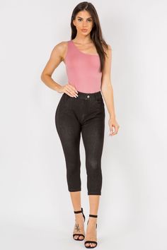 Get a sleek, polished look with this seamless one shoulder bodysuit! Featuring a one shoulder design, a thong cut bottom, and is constructed with seamless super stretchy fabric that is comfortable for an all-day wear. Trendy High Waist Stretch Bodysuit, Trendy High-waist Stretch Bodysuit, Trendy High Waist Elastane Bodysuit, Trendy High-waist Elastane Bodysuit, Trendy Stretch Bodysuit With Built-in Bra, Trendy One Shoulder Stretch Tank Top, Trendy Stretch One-shoulder Tank Top, Solid One Shoulder Stretch Bodysuit, Stretch One-shoulder Bodysuit