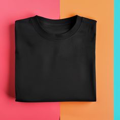 Mockup of Black Folded Tee, Colored Background MockUp, T Shirt Mockup, Clothing Mockup, Black T Mockup, Digital File Download. Clothes Mockup, Colored Background, Clothing Mockup, T Shirt Mockup, Tshirt Mockup, Shirt Mockup, Black Tshirt, Digital Files, Mockup