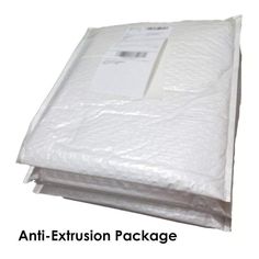 an extra large white plastic bag with the words anti - extrusion package on it