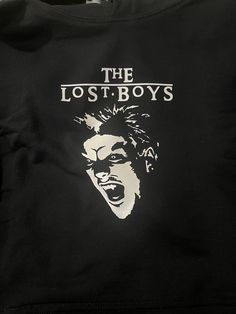 Band Merch Sweatshirt With Logo Print, Pop Culture Fan Merchandise Hoodie Sweatshirt, Hooded Band Merchandise Tops, Band Merch Crew Neck Hoodie For Fans, Band Merch Crew Neck Hoodie For Fan Merchandise, Horror Clothing, Vampire Shirt, Horror Clothes, The Lost Boys 1987