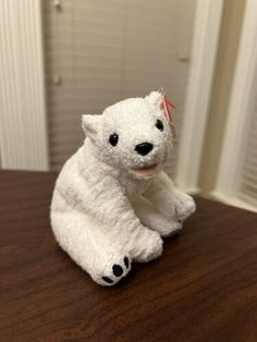 Ty Beanie Baby “Aurora” Polar Bear White Animal Plush 6” With Tag Protector 2000 8421042715 | eBay Baby Bears, Bear White, Bear Animal, Baby Beanies