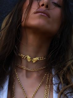 Gold Choker Necklace, Charm Necklace, Cuban Link Chain, Angel Wings Necklace, Necklaces for Women, Handmade Jewelry, Gift for Her, Mom Gift * P R O D U C T * I N F O R M A T I O N * - Handmade Choker Necklace * M A T E R I A L S * - 22K Gold Plated Brass * S I Z E * Lenght : 35 cm + 5 cm extension Weight : 55 gr * D E L I V E R Y * I N F O R M A T I O N * Estimated delivery time is 3 - 5 working days Gold Choker Necklace offers a golden feast that gently hugs the wearer's neck. While each ring m Curb Chain Choker Jewelry For Gift, Gift Curb Chain Choker Jewelry, Chunky Chain Pendant Jewelry Gift, Chunky Chain Choker Jewelry As Gift, Chunky Chain Choker As A Gift, Handmade Gold Plated Chain Necklace, Gift Jewelry With Chunky Cuban Link Chain, Gift Cuban Link Chunky Chain Jewelry, Angel Wings Necklace