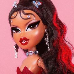 Bratz Doll Halloween Costume, Bratz Doll Makeup, Bratz Yasmin, Bratz Aesthetic, Halloween Make-up Looks, Best Couples Costumes, Black Bratz Doll, Bratz Doll Outfits, Brat Doll