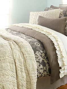 the comforter is neatly made and ready to be used in this bedding set