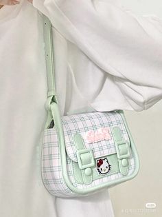 Kawaii Crossbody Bag, Sanrio Purse, Pastel Bags, Hello Kitty Purse, Stylish School Bags, Kawaii Bags, My Style Bags, Hello Kitty Bag