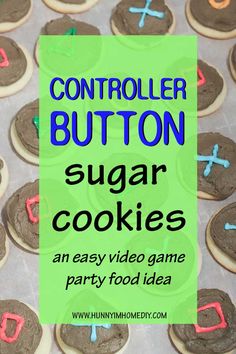 cookies with the words controller button on them