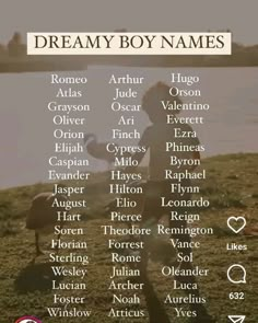 a poster with the names of different people