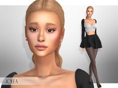 The Sims Resource - SIM inspired by Ariana Grande Sims4 Cc Ariana Grande, Sims 4 Cc Ariana Grande Hair, Sims 4 Actress Cc, Sims 4 Cc Ariana Grande Clothes, Claire Siobhan Sims 4 Cc, Sims 4 Sabrina Carpenter Cc, Celebrity Sims 4 Cc, Sims 4 Cc Celebrity Clothes, Sims 4 Ariana Grande Cc