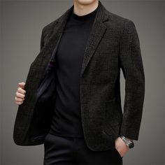 Men’s Easy Care Casual Blazer Suit Jacket Features：  Product ID:BZ0092 Material:Polyester,Woollen Season:Spring,Autumn,Winter Color:Blue,Coffee  Size Chat： Fall Tweed Outerwear With Suit Collar, Winter Tweed Blazer With Notch Lapel, Winter Tweed Business Blazer, Winter Tweed Blazer For Business Casual, Winter Business Tweed Blazer, Winter Tweed Notch Lapel Blazer, Tailored Tweed Blazer For Winter, Tweed Outerwear For Business Casual With Long Sleeves, Tweed Long Sleeve Outerwear For Business Casual