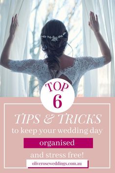 After many months of wedding planning, once your big day finally arrives, you want to make sure you enjoy it! Here's my top 6 tips & tricks for wedding planning that will help you to feel relaxed on the day, knowing everything's done and you can relax, be pampered, and marry the love of your life! wedding planning advice | wedding tips and tricks hacks | wedding planning essentials Love Of Your Life