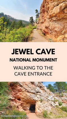 the cave entrance at jevel cave national monument, walking to the cave entrance is an incredible experience