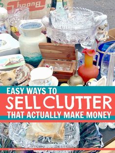 there are many items that can be used to sell clutter