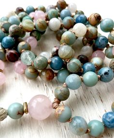 Black Friday Sale African Opal Aquamarine by NakedPlanetJewelry Healing Crystal Necklaces With Faceted Round Beads, Round Faceted Beads Crystal Necklaces For Meditation, Crystal Necklaces With Faceted Round Beads For Meditation, Meditation Crystal Necklaces With Faceted Round Beads, Bohemian Beaded Necklaces With Faceted Beads, Meditation Jewelry With Round Natural Stones Beads, Meditation Jewelry With Natural Stones And Round Beads, Bohemian Necklace With 8mm Round Beads, Bohemian Necklaces With 8mm Beads