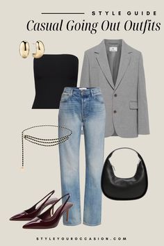 15+ Casual Going Out Outfits To Take You From Dinner To The Bar Outfits For The Bar, Going Out Outfits Casual, Chic Style Inspiration, Out Outfits, Bar Outfit, Metallic Pants, Casual Date Night, Club Outfit, Club Outfit Ideas