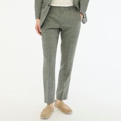 Factory: Slim Thompson Suit Pant In Linen For Men Classic Linen Pants With Welt Pockets, Classic Linen Dress Pants With Welt Pockets, Classic Formal Linen Dress Pants, Classic Linen Dress Pants For Formal Occasions, Tailored Classic Linen Dress Pants, Tailored Linen Pants With Welt Pockets, Tailored Linen Dress Pants With Pockets, Classic Linen Dress Pants For Business, Tailored Linen Pants For Business Casual