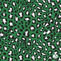 a green and black animal print background