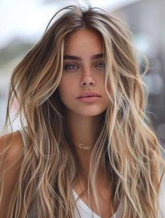 Easy and Trendy Summer Hairstyles for Long Hair 2024 Gigi Hair, Beachy Layers, Long Blonde Hair Side Part, Surf Hairstyles, Surfer Girl Hair Color, Blonde Beach Hair, Beach Girl Hair, Beach Hair Color, Cute Long Haircuts