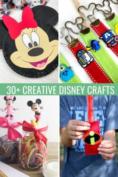 the top ten creative crafts for kids to do with their favorite disney characters and mickey mouses