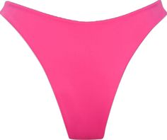 Pink High Waist Stretch Swimwear, Pink Stretch High Waist Swimwear, High Waist Pink Stretch Swimwear, Pink Seamless Bottoms For Pool, Pink Seamless Pool Bottoms, Pink Seamless Swimwear For Pool, Pink Brief Bottoms For Vacation, Pink Brief Bottoms For Pool, Pink Pool Brief Bottoms