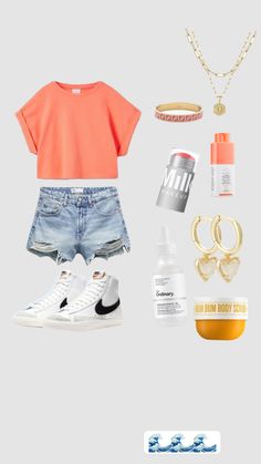 Cute Easy Outfits For School, Cute Summer Fits, Preppy Fits, Preppy Inspiration, School Fit, Preppy Summer Outfits