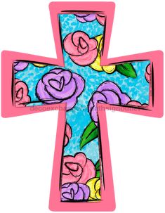 Cross Door Hanger Floral Decoe-W-765-Dh 22’ Wood Door Hangers Christian, Door Hanger Signs, Cross Door Hangers, Small Easel, Door Hanger Christmas, Wood Door Hanger, House Wood, Festive Wreath, Floral Cross