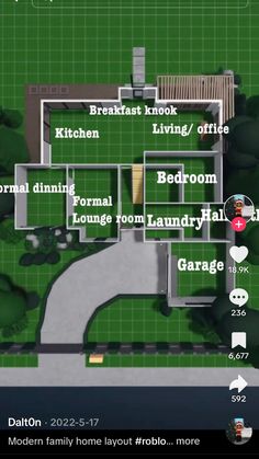 the floor plan for this house is shown in an interactive map, with different rooms and bathrooms