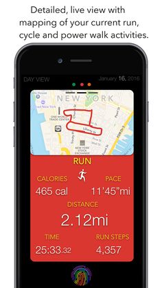 the gps app on an iphone shows how to use it for running and cycling routes