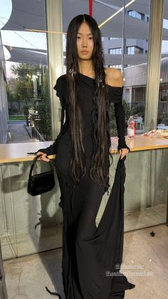 Black Mesh Dress Outfit Street Style, Italian Gothic Aesthetic, Mesh Dress Outfit Street Style, Vampy Fashion, Dark Bohemian Fashion, Clean Goth Aesthetic, Western Gothic Fashion, Vampy Outfit, Deltopia Outfit