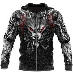 Hombre Sudadera Sudadera Con Capucha Blanco+Gris Oscuro gris claro y negro Blanco+gris claro Vino+Gris Oscuro Vino+Negro Con Capucha Graphic Caballeros templarios Cruz Estampado Trabajo Diario Fin de 2023 - US $26.99 Tattoo 3d, Wolf Graphic, Wolf Hoodie, Bracelet Viking, Comfort Colors Sweatshirt, Men's Pullover, Thomas Shelby, Designer Streetwear, Johnnie Walker