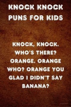 Keep the laughter going with 22 knock knock puns for kids that are easy to remember and fun to share. These classic jokes are great for group activities and playtime. Puns For Kids, One Liners, Funny Jokes For Kids, Long Car Rides