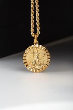 Welcome to PoshGoldJewelry, Our collection of round pendants with unique designs on top are made for both men and women. Our leo zodiac sign necklace can be personalized on the back with a custom message of your choice. Pendant Size: 0.70 inches / 18mm (diameter) Pendant Thickness: 0.6mm Rope Chain Thickness: 2.10mm Material: - Sterling Silver 925 (Silver) - Sterling Silver 925 (Gold Plated) - 14K Real Solid Gold A hallmark (stamp) of the material of your pendant will be included on the back for Zodiac Sign Necklace, Sign Necklace, Jewelry Personalized, Custom Pendants, Leo Zodiac, Coin Jewelry, Coin Necklace, Round Pendant, Rope Chain