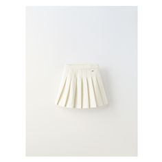 BOX PLEAT SKIRT Zara White Pleated Skirt, Pleated Skort Zara, Zara Spring Gathered Skirt, Zara Cotton Mini Skirt With Lining, Zara Mini Skirt With Lined Detail, Skirt With Elastic Waistband, René Magritte, Box Pleat Skirt, Pleat Skirt